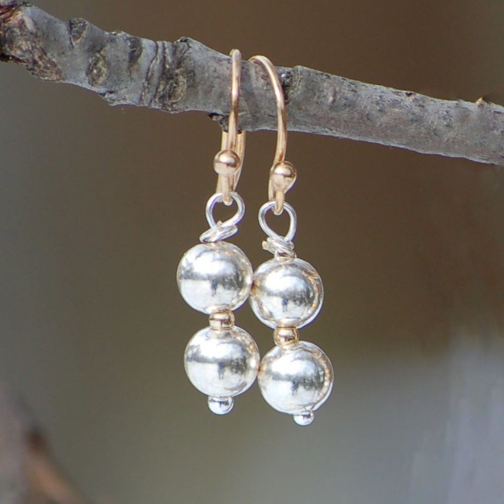 Silver and Gold Earrings